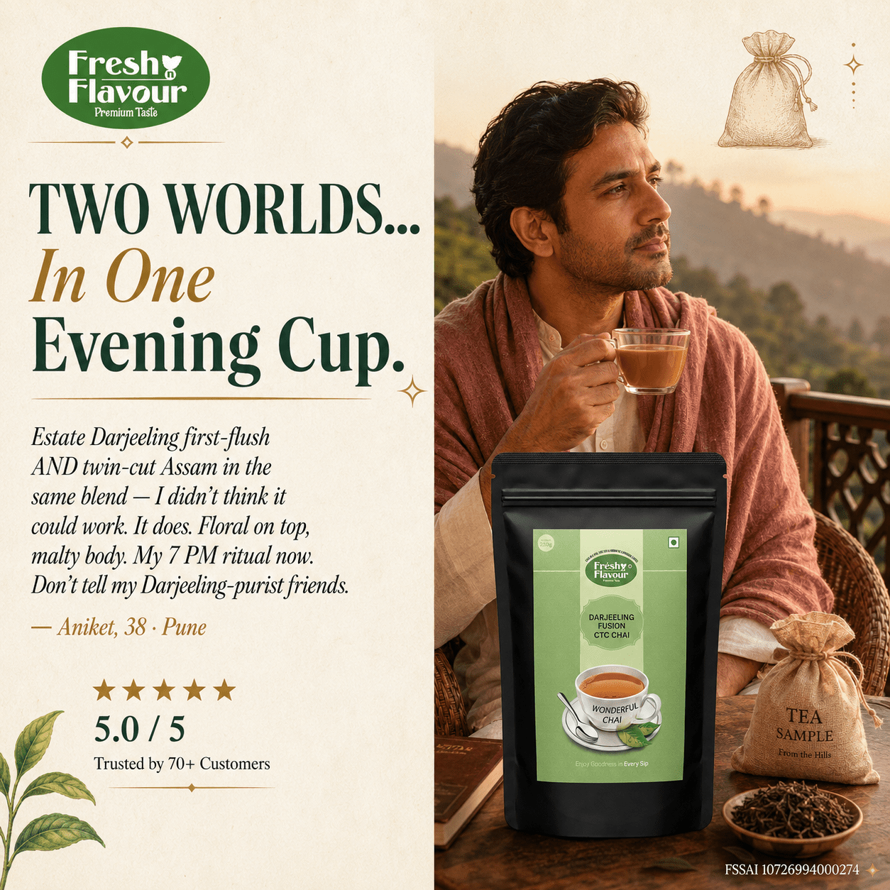 Fresh n Flavour fnf darjeeling testimonial panel