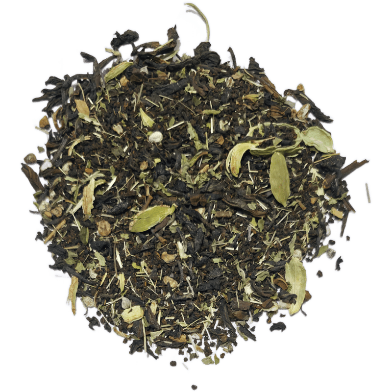 Fresh n Flavour Delightful Chai 500g pack – premium Assam and Darjeeling CTC tea blend with lemongrass spearmint cardamom – back view
