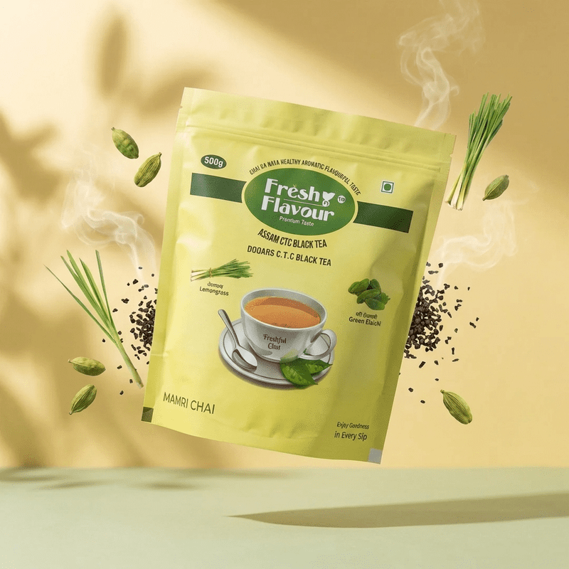 Freshful premium lemongrass chai patti 500g pouch